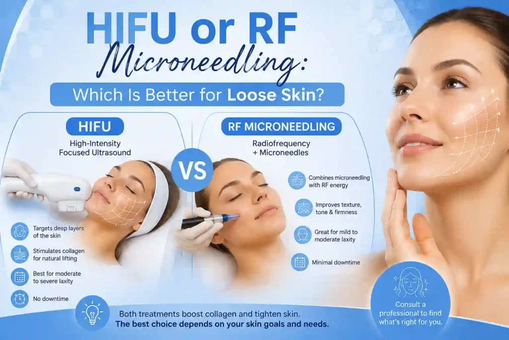 Lost the Weight but Not the Loose Skin? What You Should Know 2 HIFU or RF Microneedling: Which Is Better for Loose Skin Rushden?